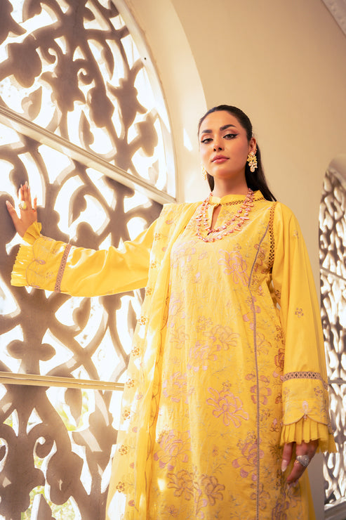 Kross Kulture | Luxury Baharaneh | Buttercup KLX-00729 - Official Kross Kulture stockist in UK - Sakeena London
