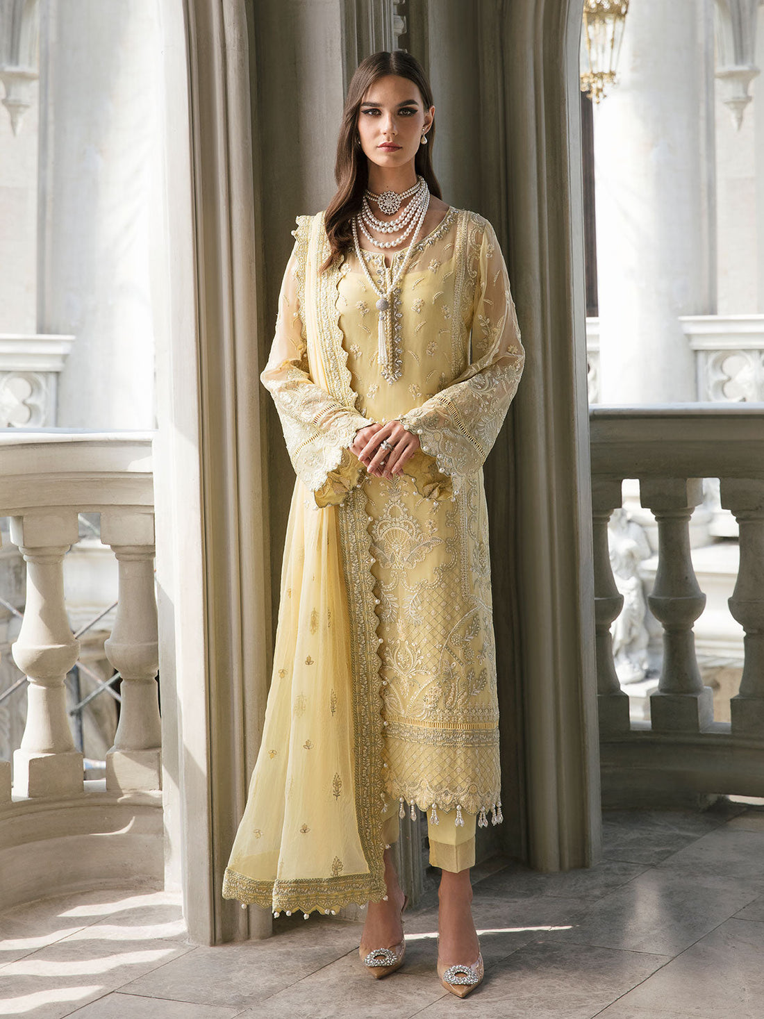 Gulaal | Embroidered Chiffon | SAHAR 04 - Official Gulaal stockist in UK - Sakeena London