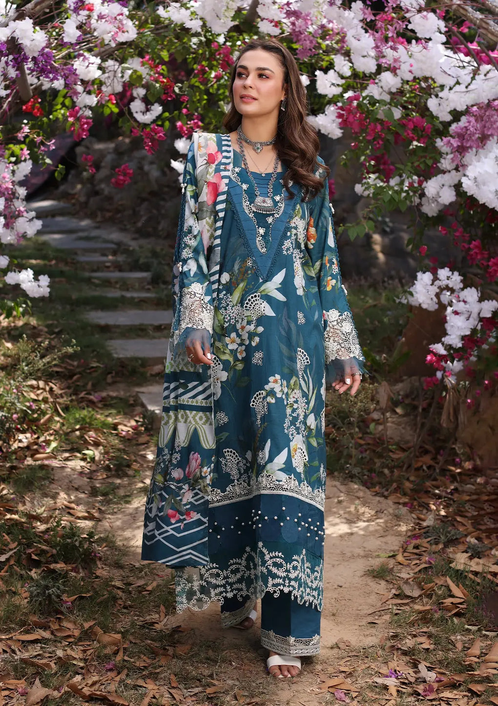 Elaf Premium | Prints Chikankari 24 | 02B SERENITA - Official Elaf Premium stockist in UK - Sakeena London