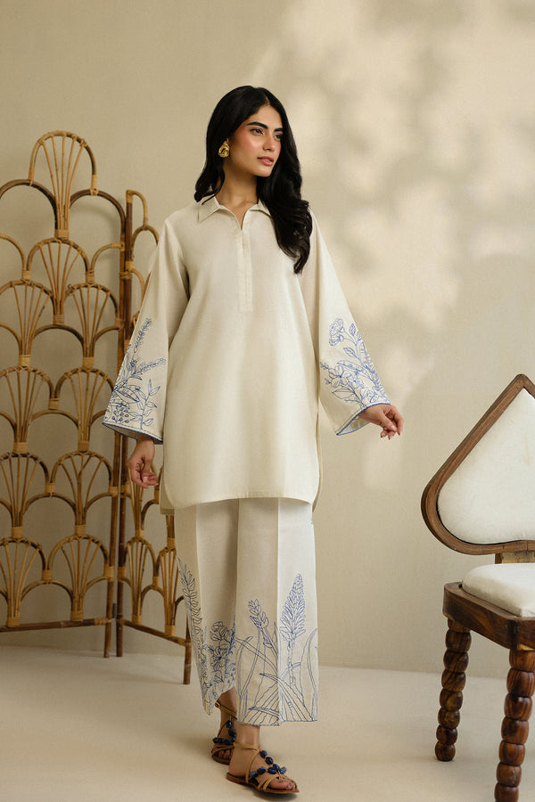 Sahar | Pre Essential Emb Edit | Camellia Pearl - Official Sahar stockist in UK - Sakeena London