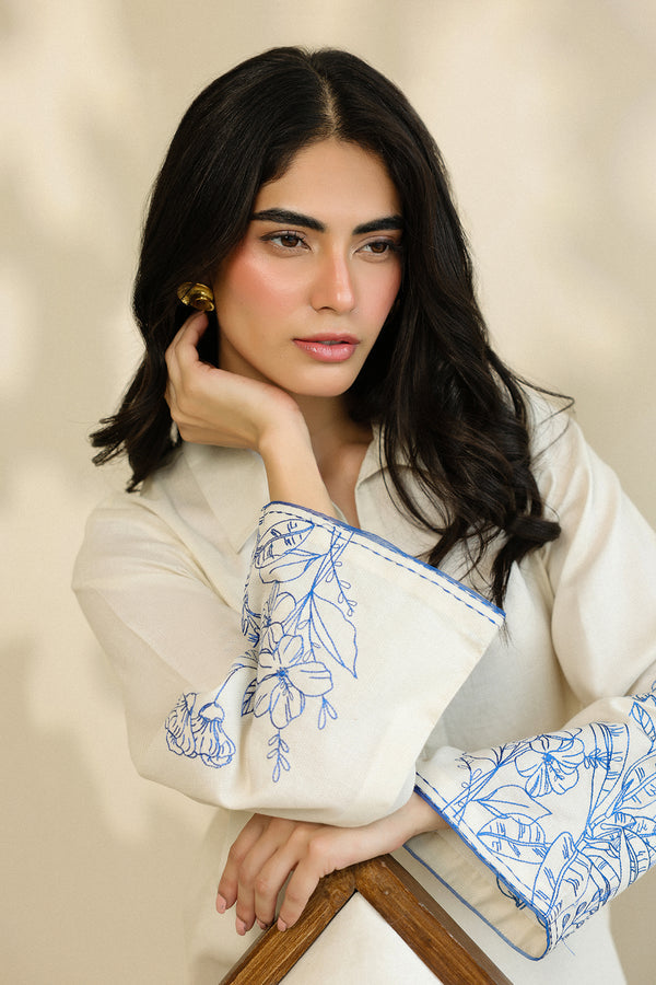 Sahar | Pre Essential Emb Edit | Camellia Pearl - Official Sahar stockist in UK - Sakeena London