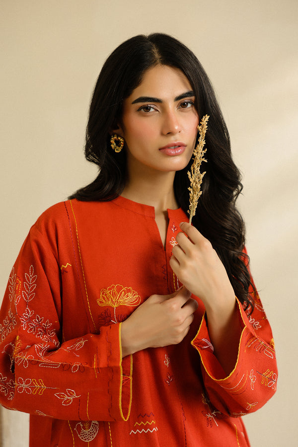 Sahar | Pre Essential Emb Edit | Burnt Citrus - Official Sahar stockist in UK - Sakeena London