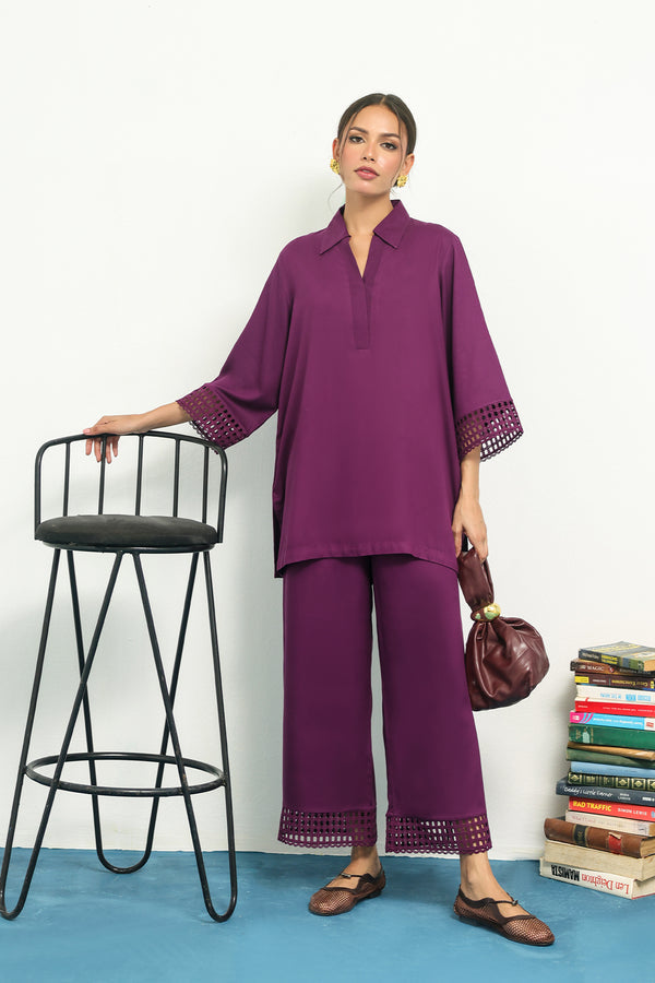 Sahar | Pret Essentials Winter 25 | Midnight Violet - Official Sahar stockist in UK - Sakeena London