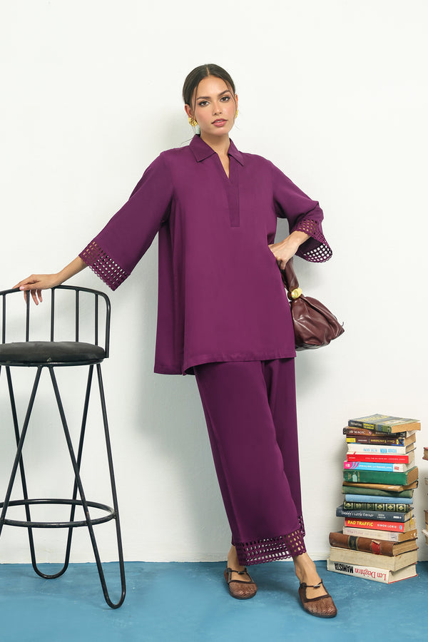 Sahar | Pret Essentials Winter 25 | Midnight Violet - Official Sahar stockist in UK - Sakeena London