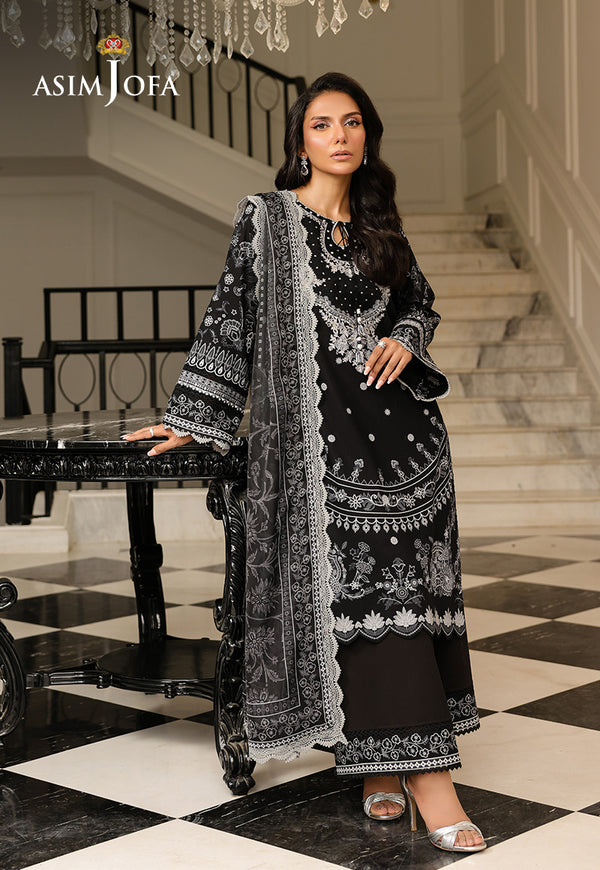 Asim Jofa | Summer Rhapsody | AJMCH-06 EMBROIDERED LAWN - Official Asim Jofa stockist in UK - Sakeena London