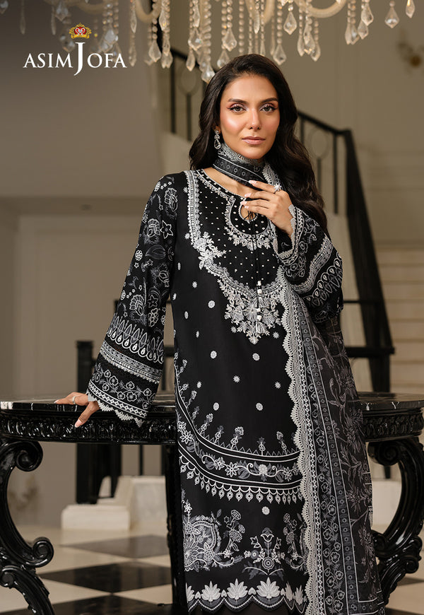 Asim Jofa | Summer Rhapsody | AJMCH-06 EMBROIDERED LAWN - Official Asim Jofa stockist in UK - Sakeena London