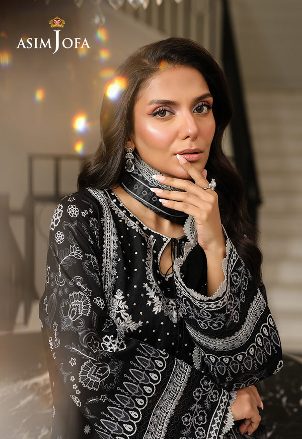 Asim Jofa | Summer Rhapsody | AJMCH-06 EMBROIDERED LAWN - Official Asim Jofa stockist in UK - Sakeena London