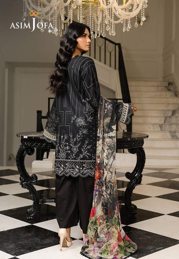 Asim Jofa | Summer Rhapsody | AJMCH-12 EMBROIDERED LAWN - Official Asim Jofa stockist in UK - Sakeena London
