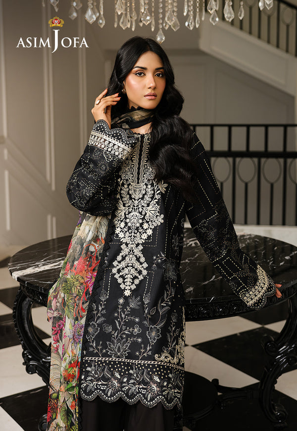 Asim Jofa | Summer Rhapsody | AJMCH-12 EMBROIDERED LAWN - Official Asim Jofa stockist in UK - Sakeena London