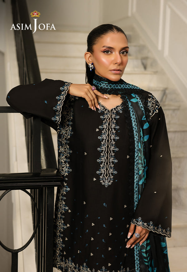 Asim Jofa | Summer Rhapsody | AJMCH-01 EMBROIDERED CAMBRIC - Official Asim Jofa stockist in UK - Sakeena London