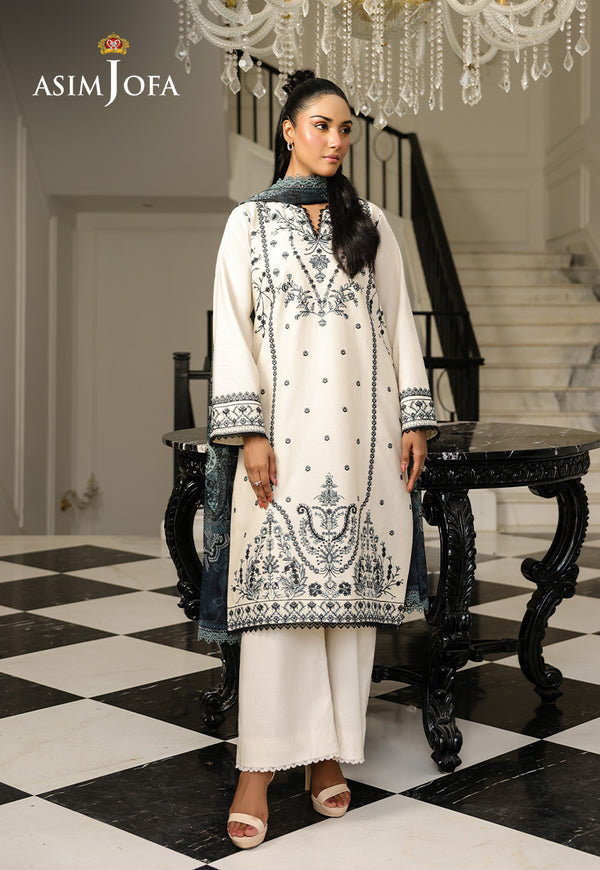 Asim Jofa | Summer Rhapsody | AJMCH-02 EMBROIDERED CAMBRIC - Official Asim Jofa stockist in UK - Sakeena London