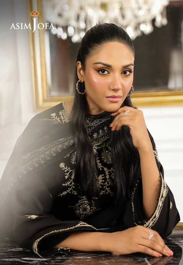 Asim Jofa | Summer Rhapsody | AJMCH-09 EMBROIDERED CAMBRIC - Official Asim Jofa stockist in UK - Sakeena London