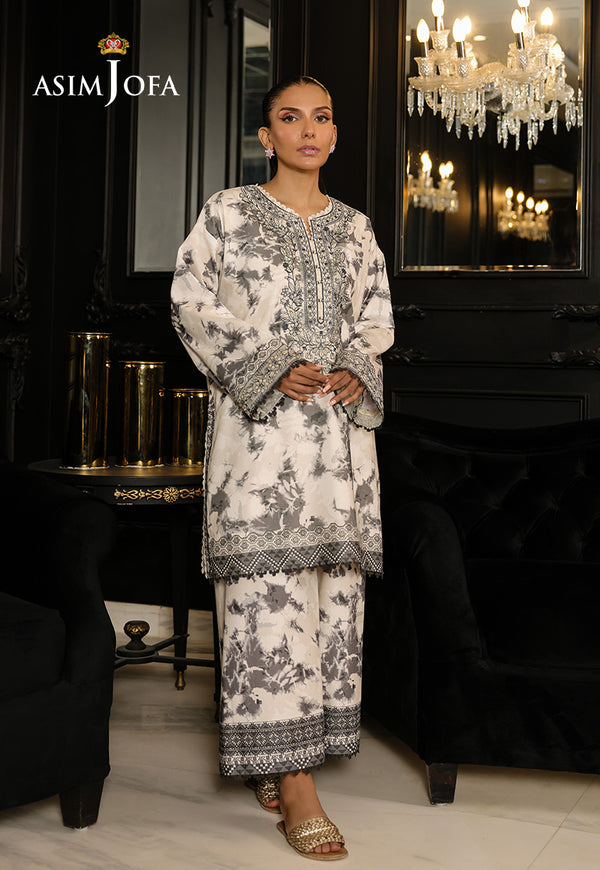 Asim Jofa | Summer Rhapsody | AJMCH-08 EMBROIDERED CAMBRIC - Official Asim Jofa stockist in UK - Sakeena London