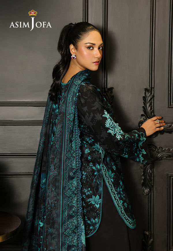Asim Jofa | Summer Rhapsody | AJMCH-05 EMBROIDERED LAWN - Official Asim Jofa stockist in UK - Sakeena London