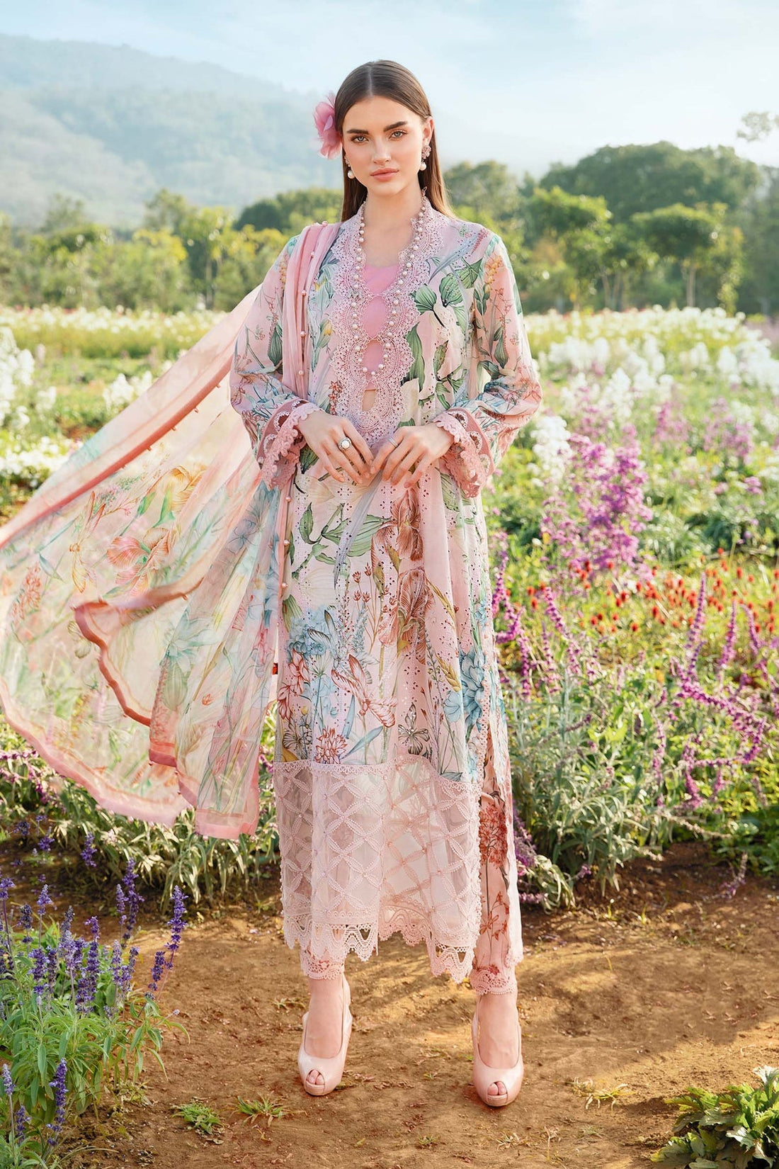 Maria B | M Prints 25 | MPT-2502-A - Official Maria B stockist in UK - Sakeena London
