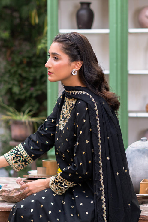 Kross Kulture | Luxury Baharaneh | Baharaneh (Black) KLX-00929 - Official Kross Kulture stockist in UK - Sakeena London