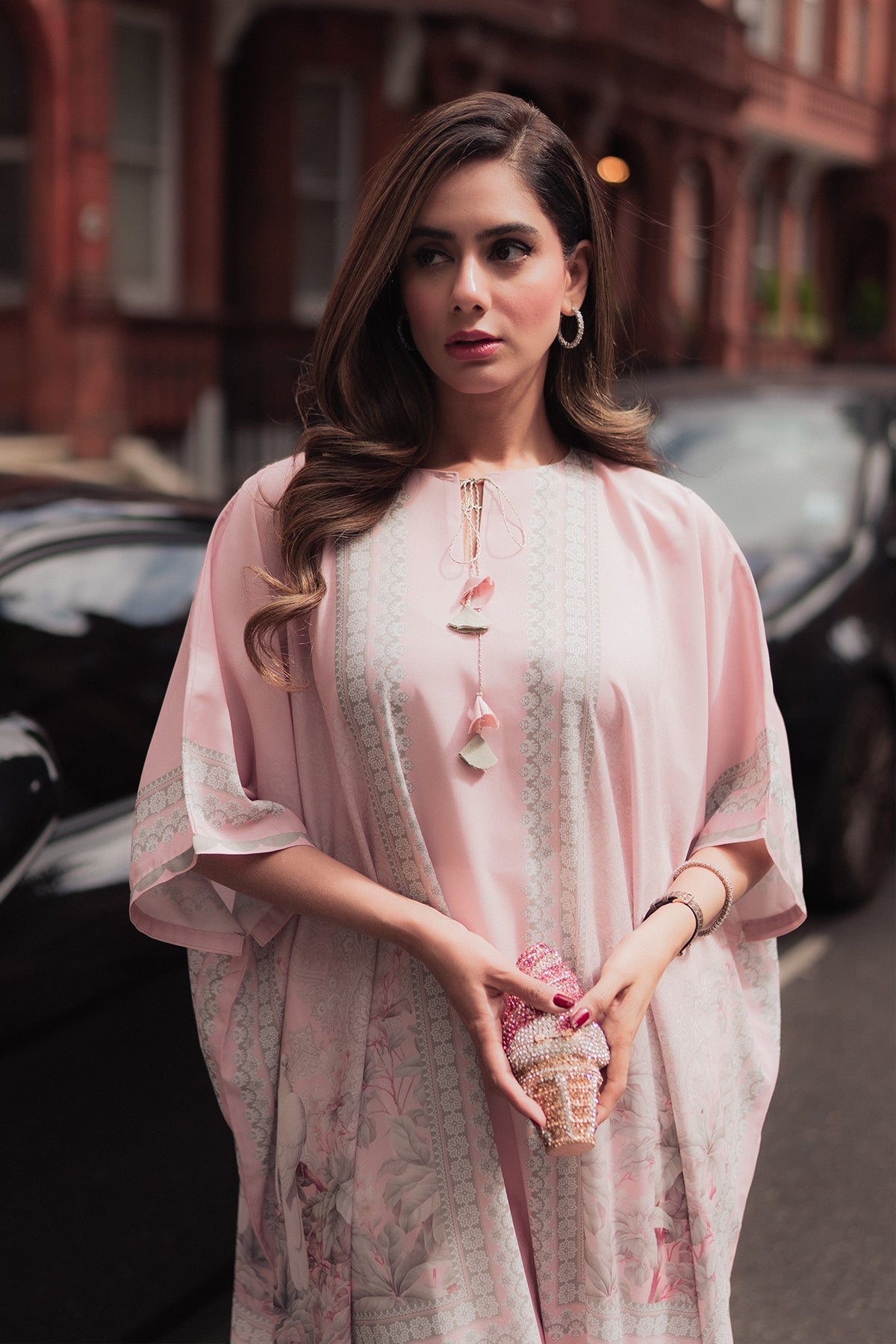 Erum Khan I Kaftan Edit I Fuchsia Fire - Official Erum Khan stockist in UK - Sakeena London