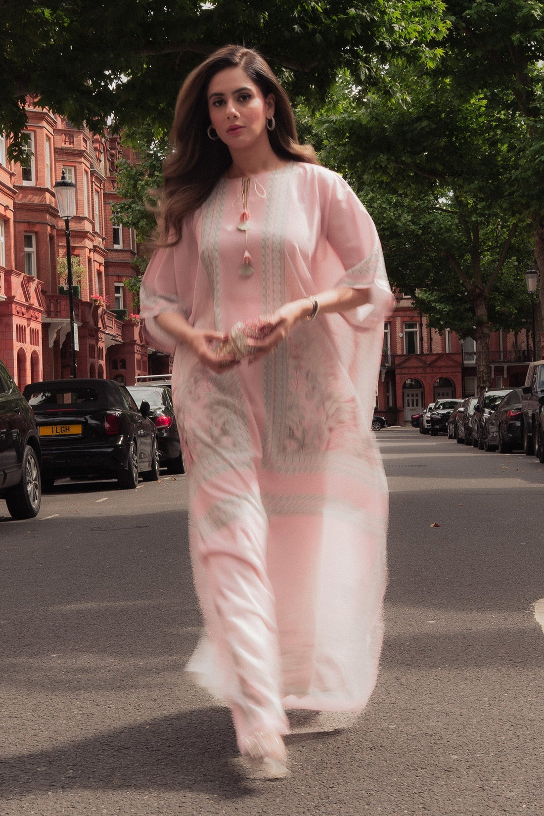 Erum Khan I Kaftan Edit I Fuchsia Fire - Official Erum Khan stockist in UK - Sakeena London