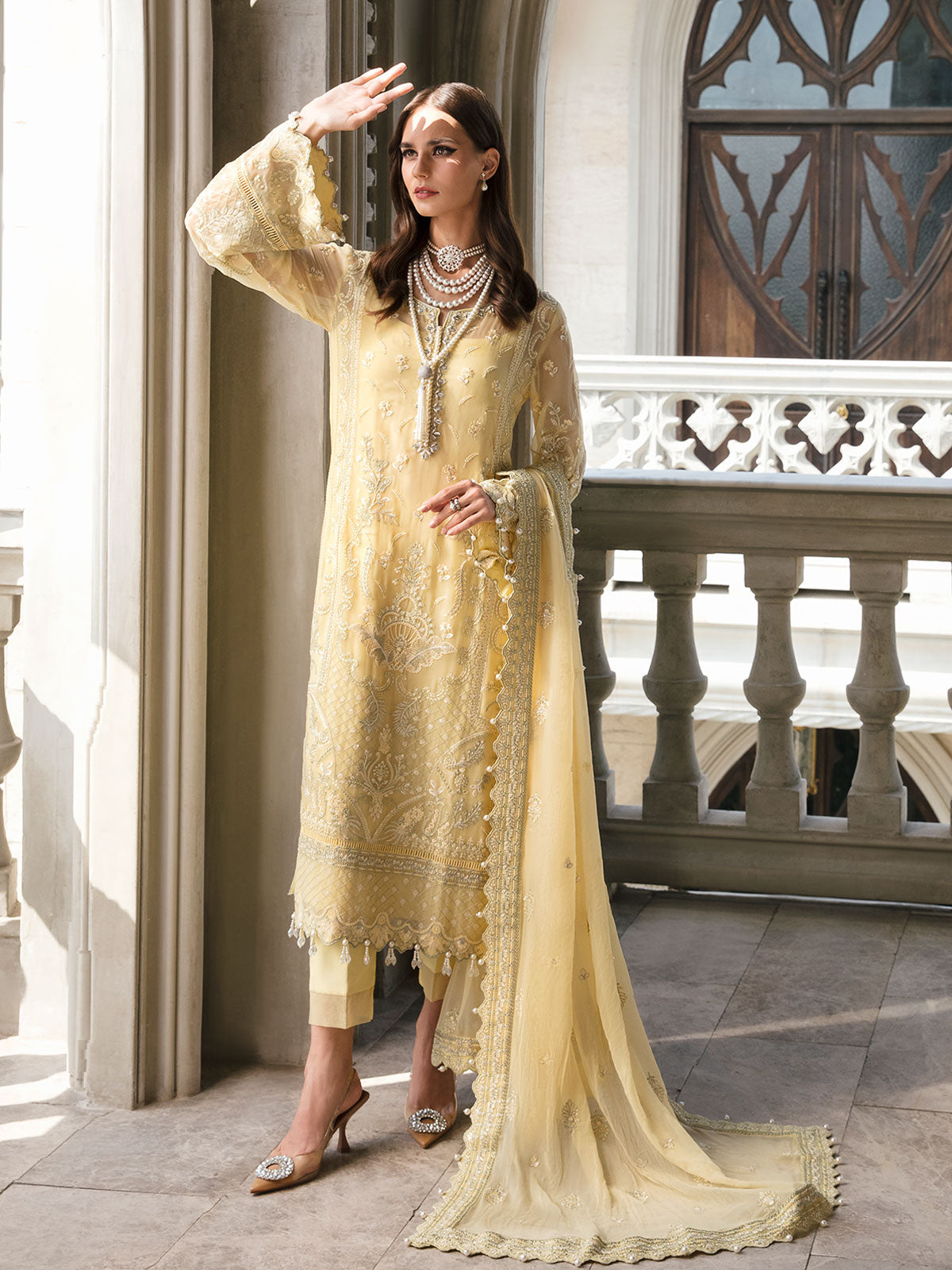 Gulaal | Embroidered Chiffon | SAHAR 04 - Official Gulaal stockist in UK - Sakeena London