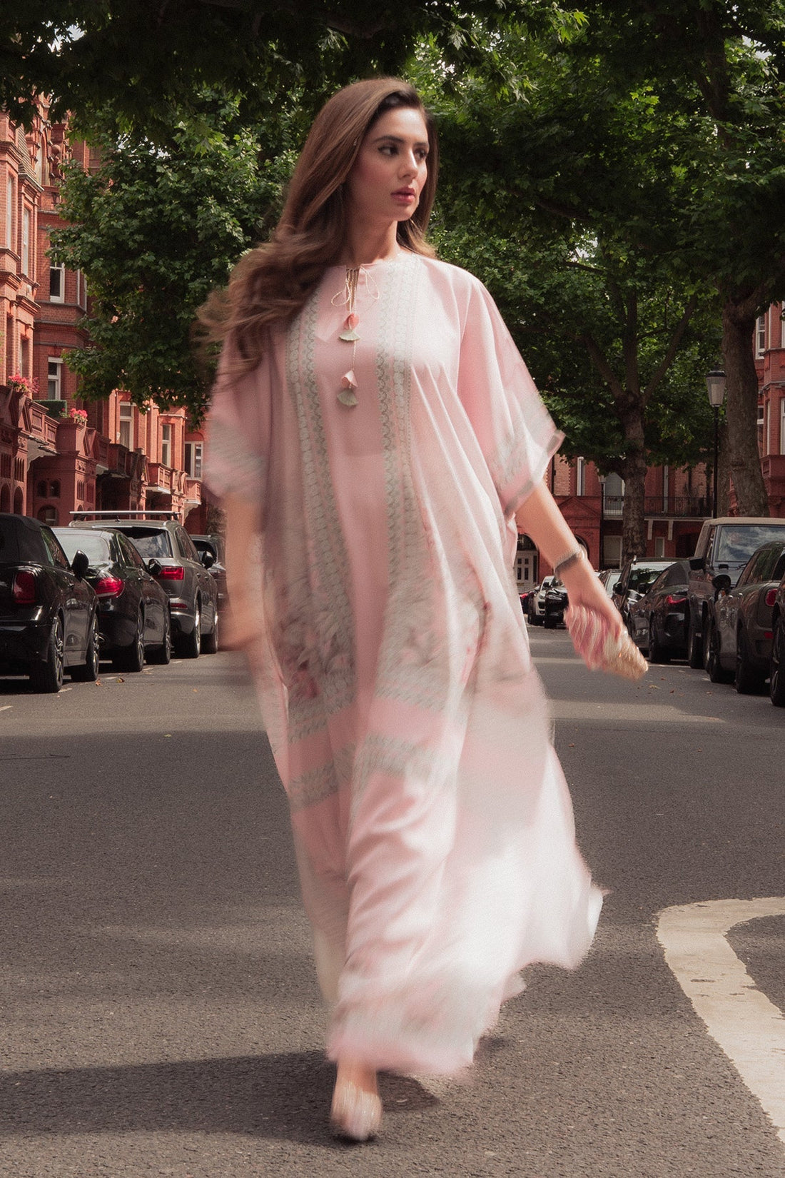 Erum Khan I Kaftan Edit I Fuchsia Fire - Official Erum Khan stockist in UK - Sakeena London