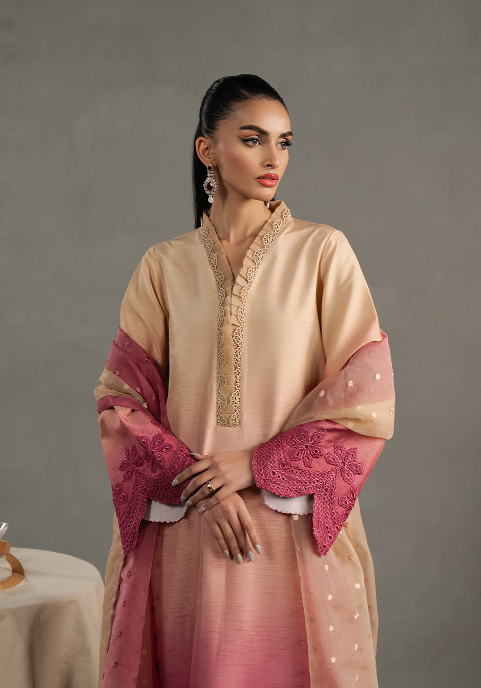 Zarqash | Silk Edit | ZQS 002 RosÃÂ¨a - Official Zarqash stockist in UK - Sakeena London
