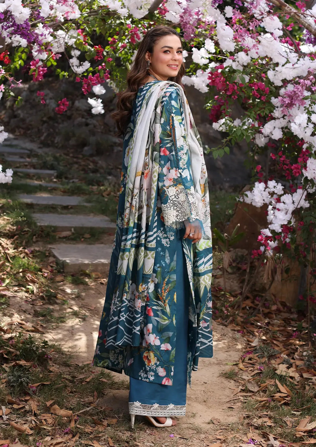 Elaf Premium | Prints Chikankari 24 | 02B SERENITA - Official Elaf Premium stockist in UK - Sakeena London