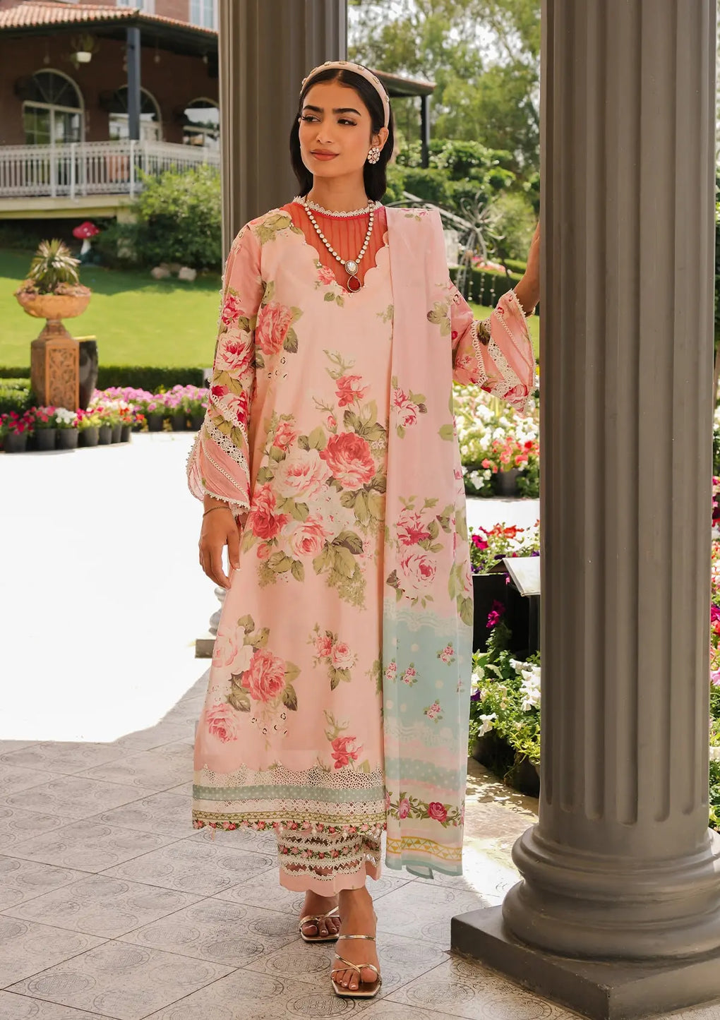 Elaf Premium | Printed Collection 24 | EEP-01B - Petal Pulse - Official Elaf Premium stockist in UK - Sakeena London