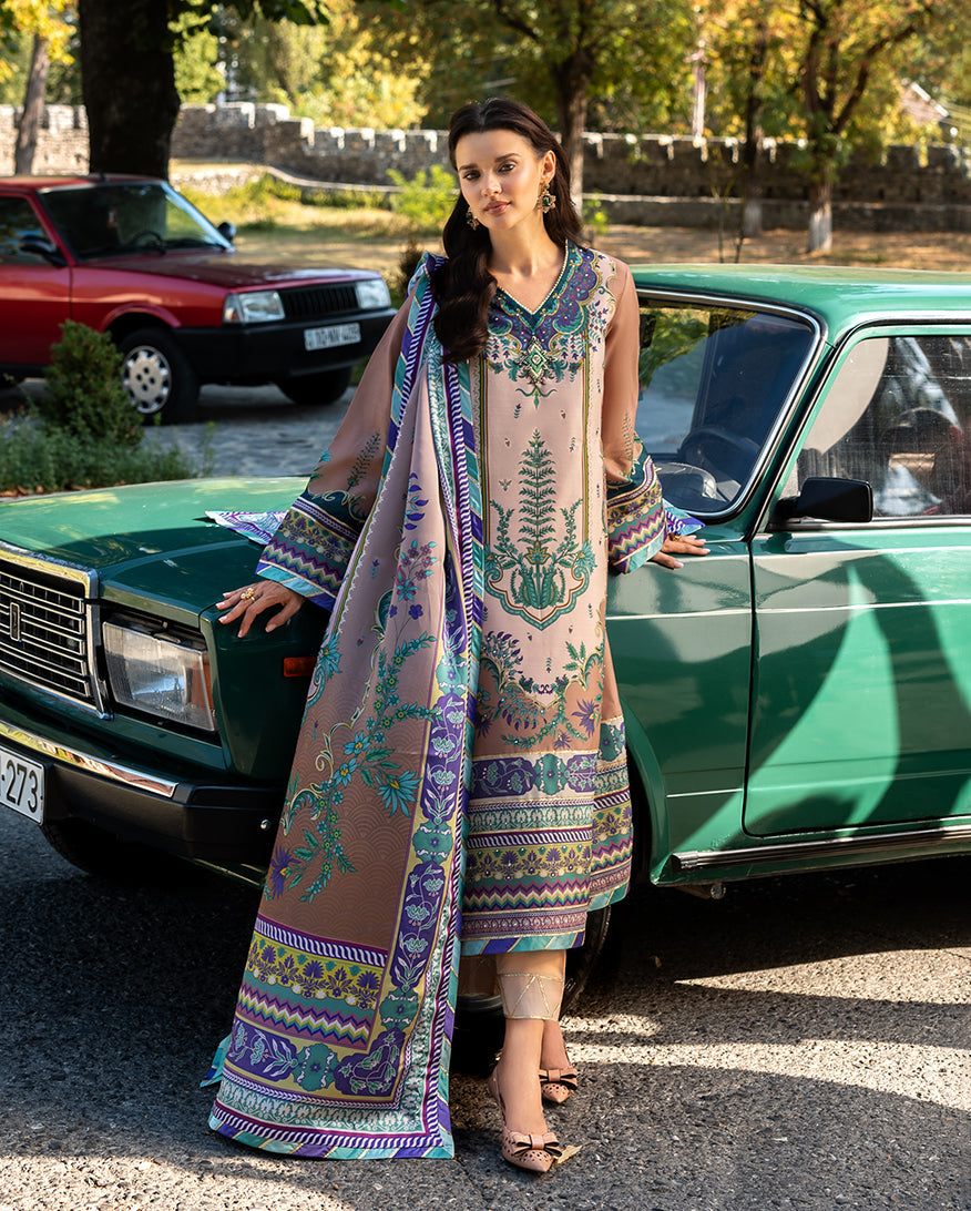 Mushq | Nirvana Printed Silk | Aurora Echo - Official Mushq stockist in UK - Sakeena London