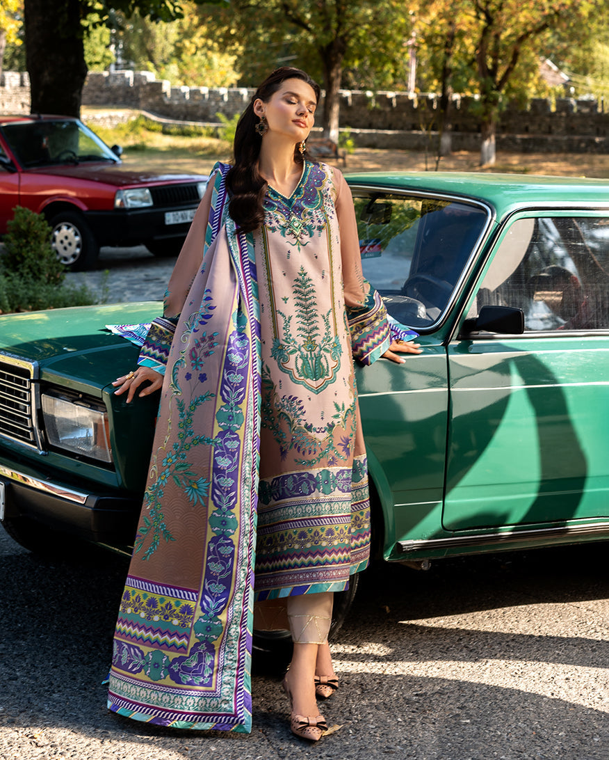 Mushq | Nirvana Printed Silk | Aurora Echo - Official Mushq stockist in UK - Sakeena London
