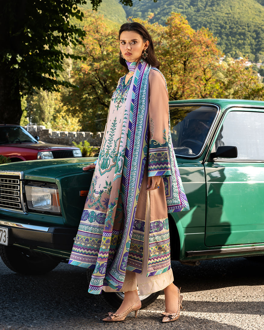 Mushq | Nirvana Printed Silk | Aurora Echo - Official Mushq stockist in UK - Sakeena London