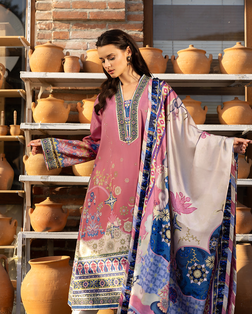 Mushq | Nirvana Printed Silk | Meridian Bloom - Official Mushq stockist in UK - Sakeena London