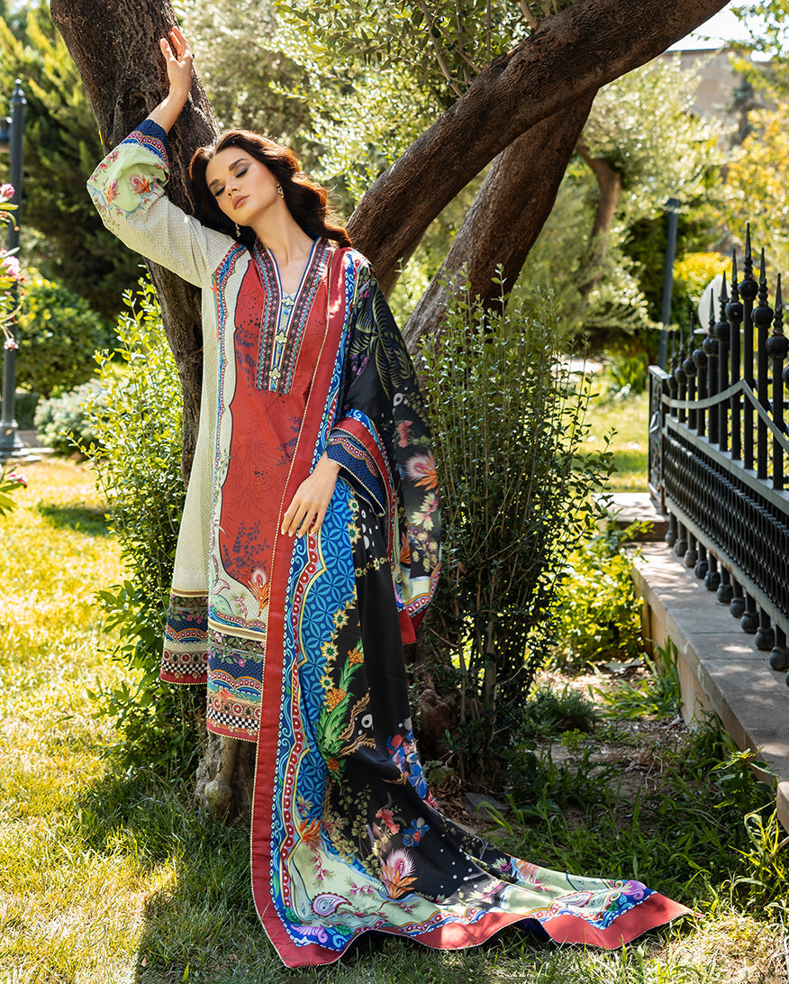 Mushq | Nirvana Printed Silk | Ethereal Gleam - Official Mushq stockist in UK - Sakeena London