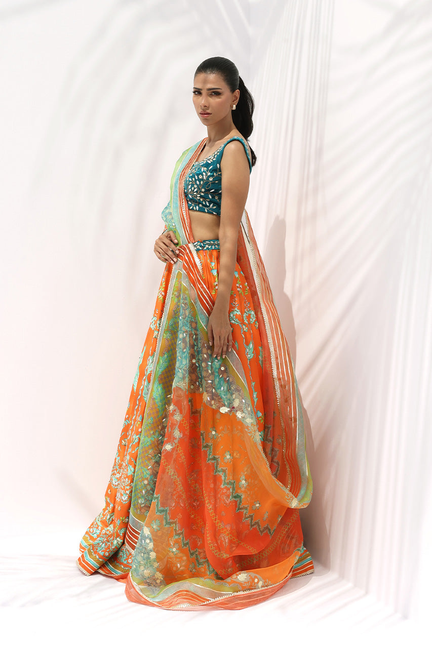 Sania Maskatiya | The Winter Edit - Luxe Pret 25 | Jade (B) - Official Sania Maskatiya stockist in UK - Sakeena London
