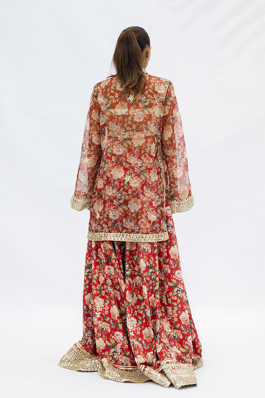 Sania Maskatiya | Fall Festive Glimmer | Elise - Official Sania Maskatiya stockist in UK - Sakeena London