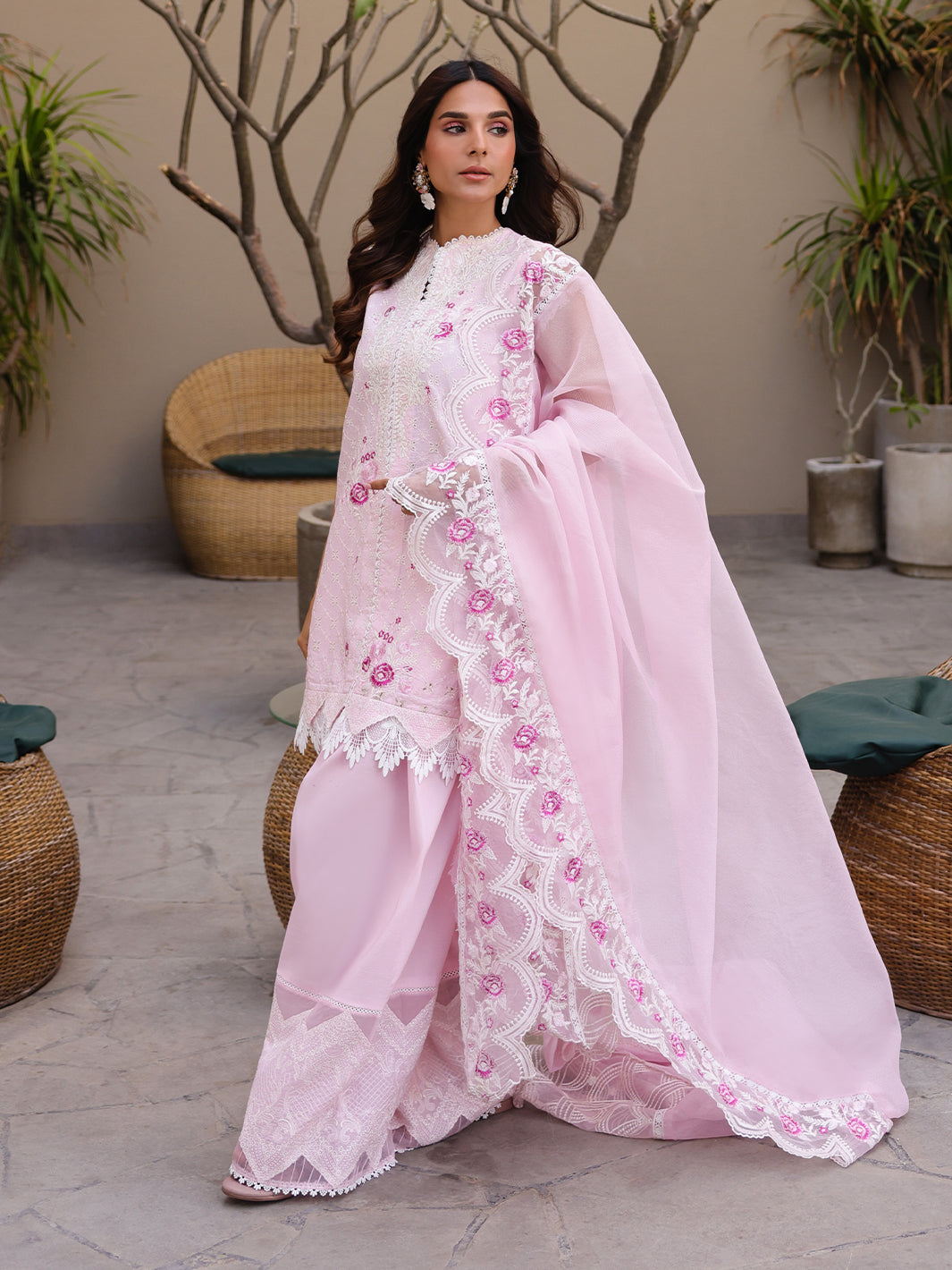 Faiza Faisal | Marine Luxury Lawn 25 | RENA - Official Faiza Faisal stockist in UK - Sakeena London