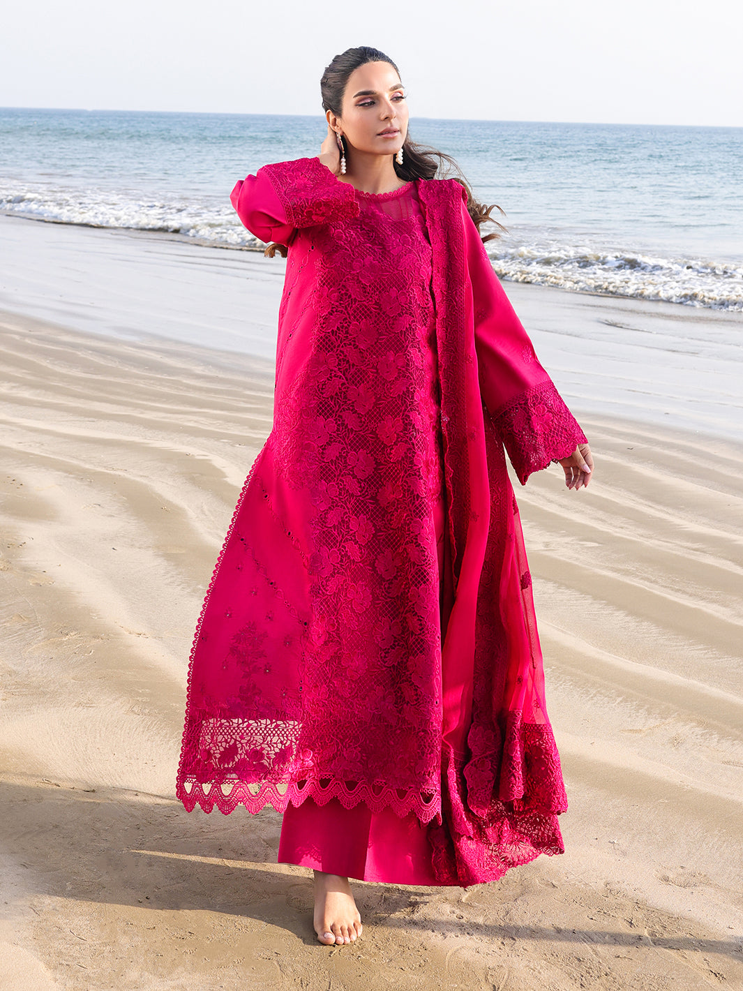 Faiza Faisal | Marine Luxury Lawn 25 | AROHA - Official Lawn stockist in UK - Sakeena London