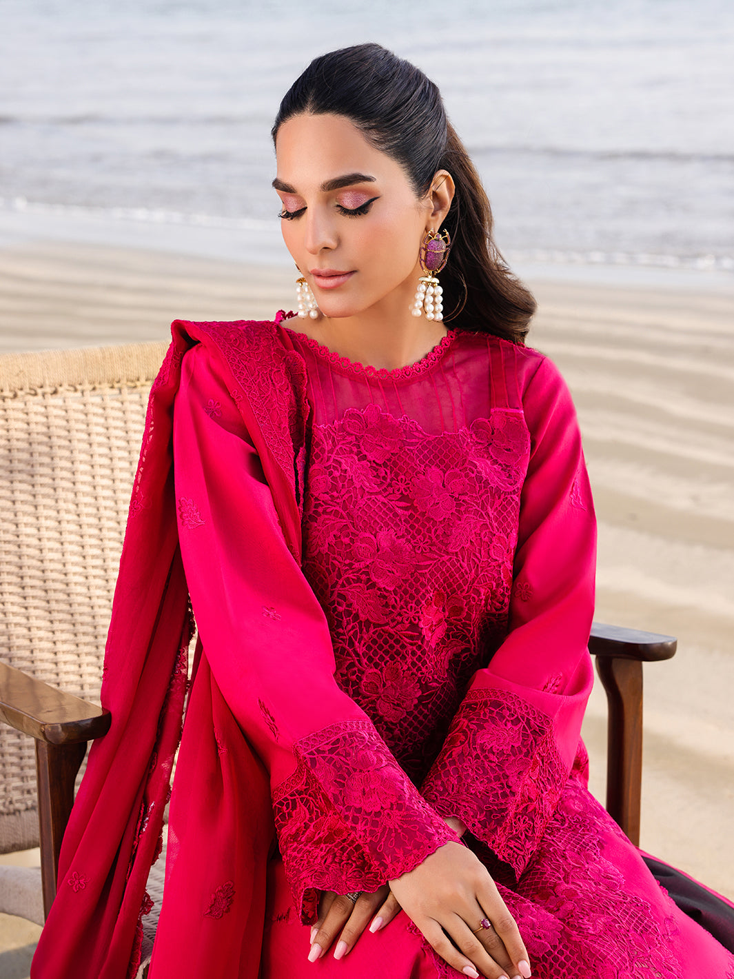 Faiza Faisal | Marine Luxury Lawn 25 | AROHA - Official Lawn stockist in UK - Sakeena London