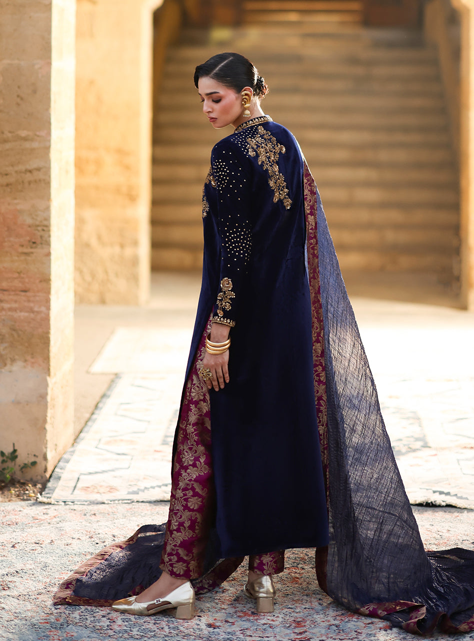 Zainab Chottani | Velura Velvet Edit 25 | Celine Gold - Official Zainab Chottani stockist in UK - Sakeena London