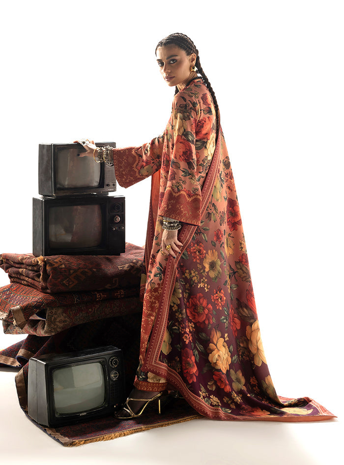 Zainab Chottani | Winter Shawl 25 | Abibi - D10 - Official Zainab Chottani stockist in UK - Sakeena London