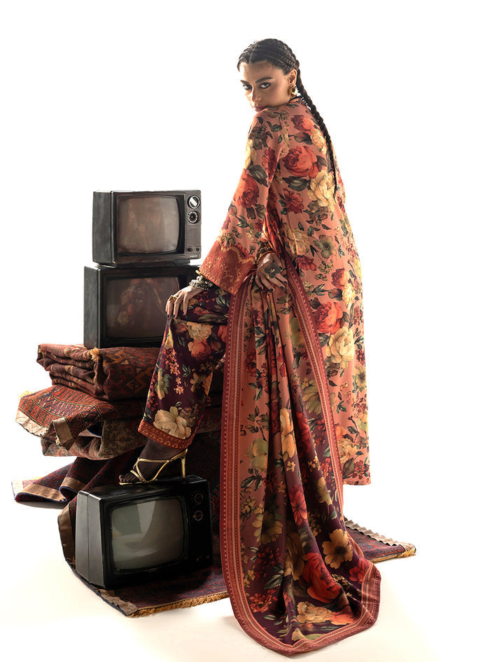 Zainab Chottani | Winter Shawl 25 | Abibi - D10 - Official Zainab Chottani stockist in UK - Sakeena London