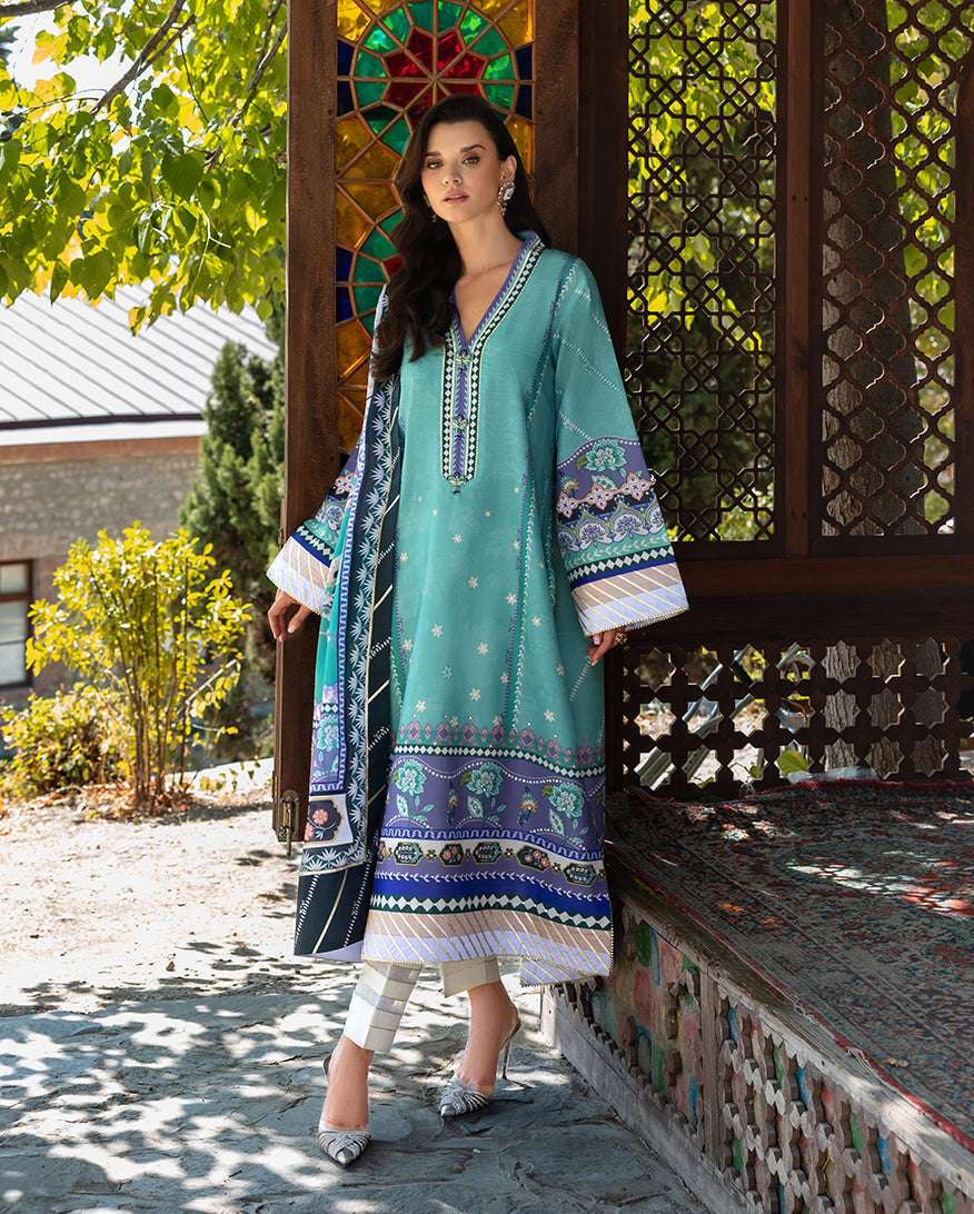 Mushq | Nirvana Printed Silk | Lunar Dew - Official Mushq stockist in UK - Sakeena London