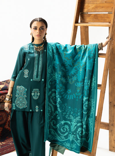 Zainab Chottani | Winter Shawl 25 | Kyana - D6 - Official Zainab Chottani stockist in UK - Sakeena London