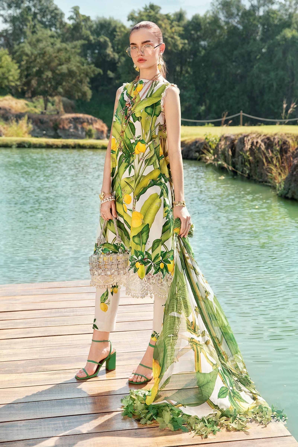 Maria B | M Prints 25 | MPT-2503-A - Official Maria B stockist in UK - Sakeena London