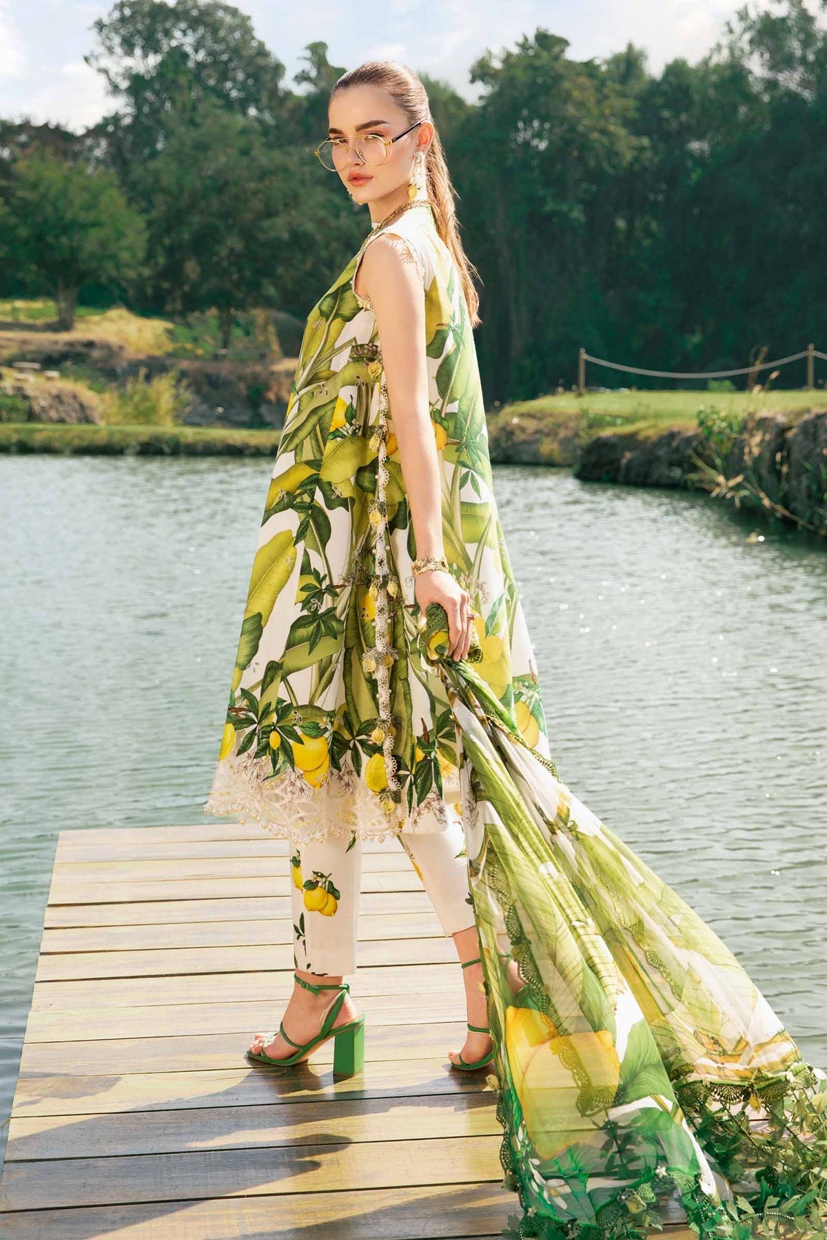 Maria B | M Prints 25 | MPT-2503-A - Official Maria B stockist in UK - Sakeena London