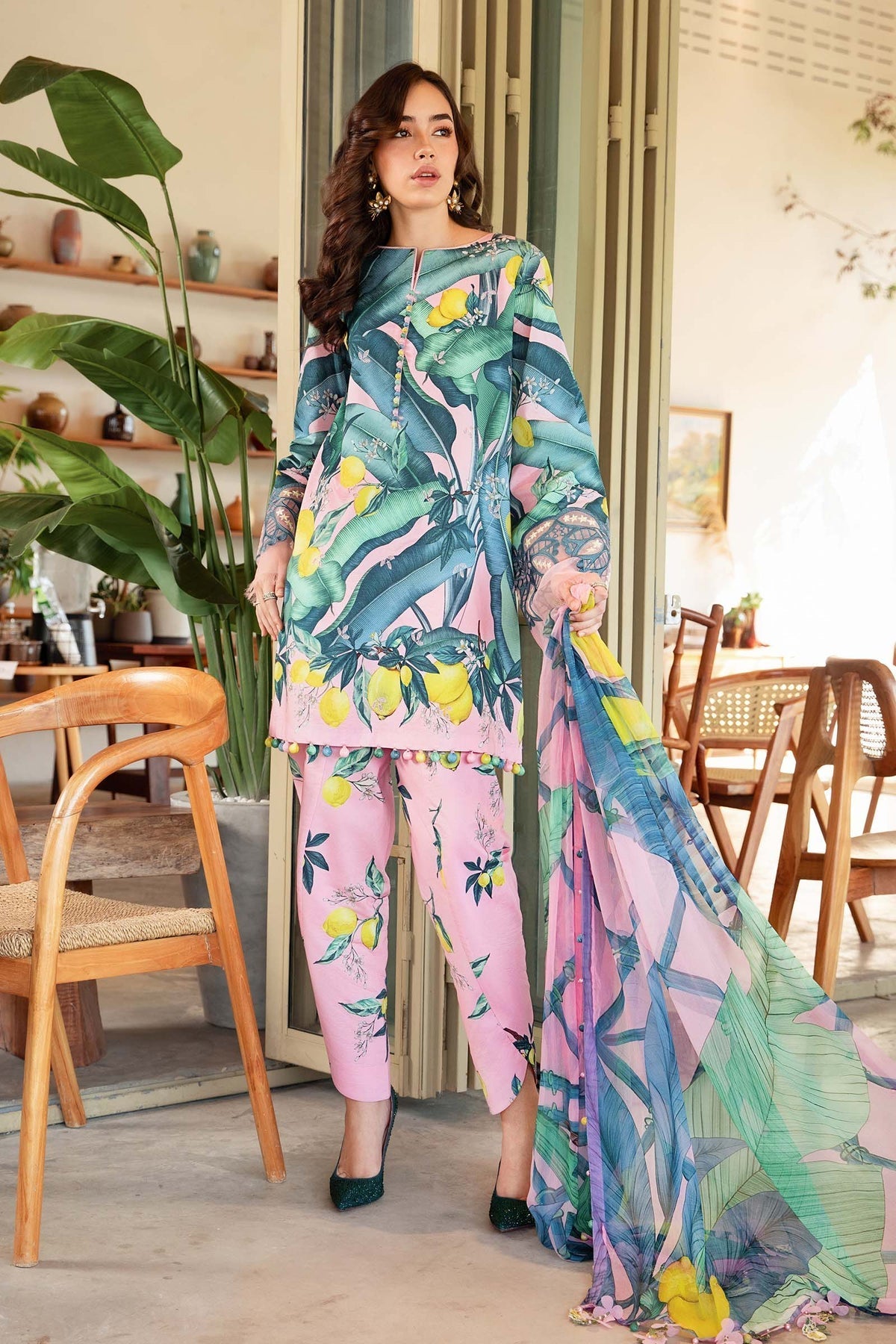 Maria B | M Prints 25 | MPT-2503-B - Official Maria B stockist in UK - Sakeena London