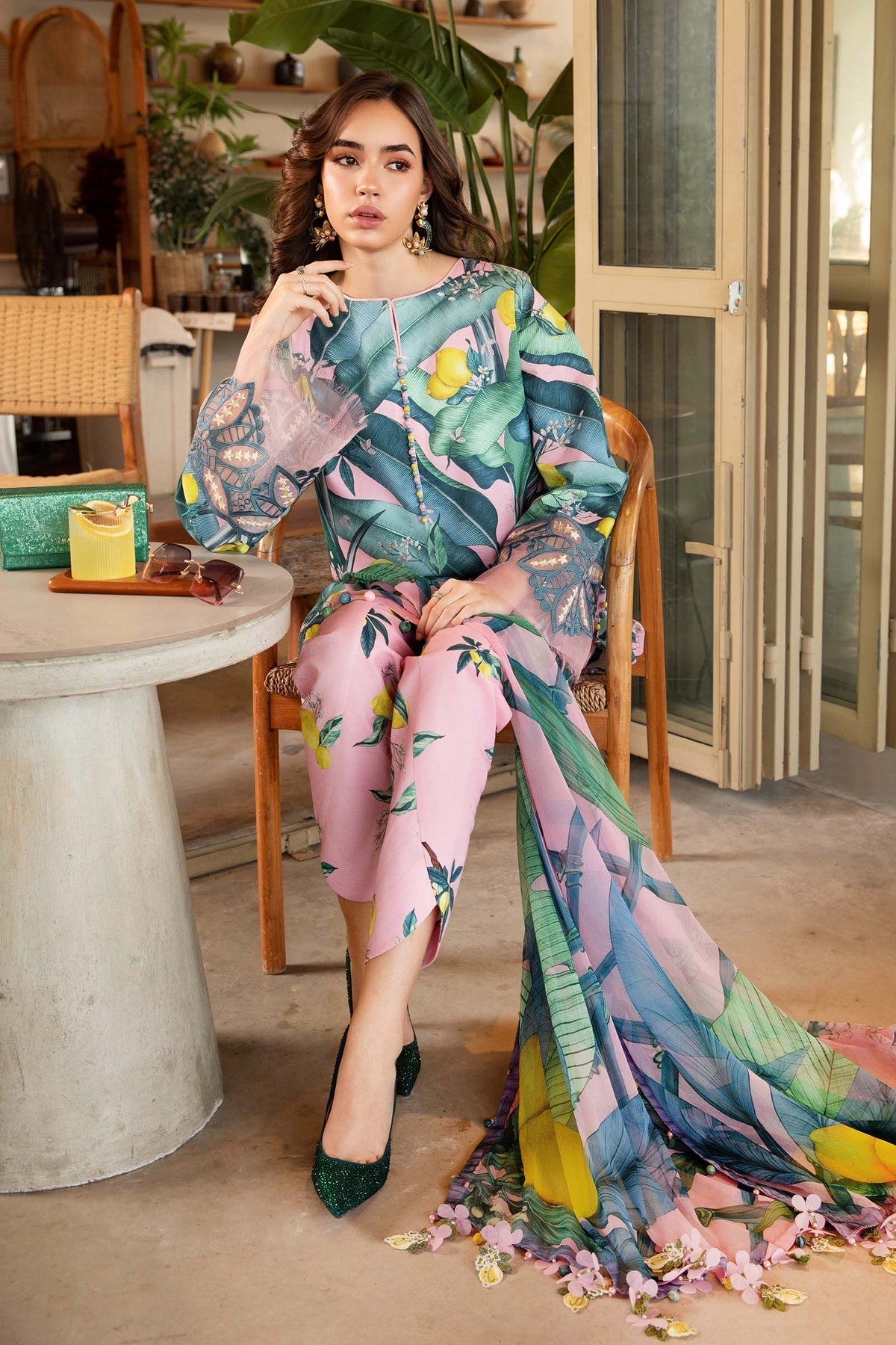 Maria B | M Prints 25 | MPT-2503-B - Official Maria B stockist in UK - Sakeena London