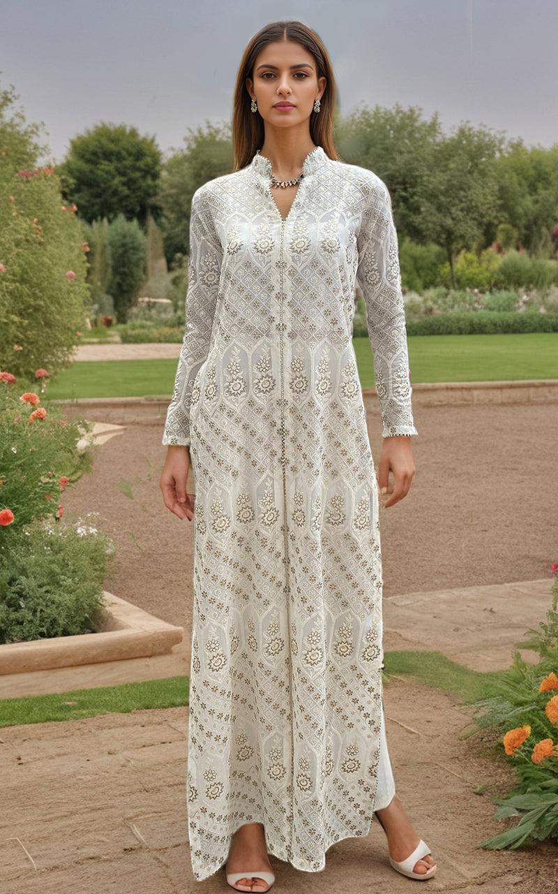 Threads and Motifs | Formal Dresses 25 | Embroidered Shirt With Trouser - Official Threads and Motifs stockist in UK - Sakeena London