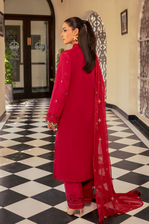 Kross Kulture | Luxury Baharaneh | Crimson KLX-00733 - Official Kross Kulture stockist in UK - Sakeena London