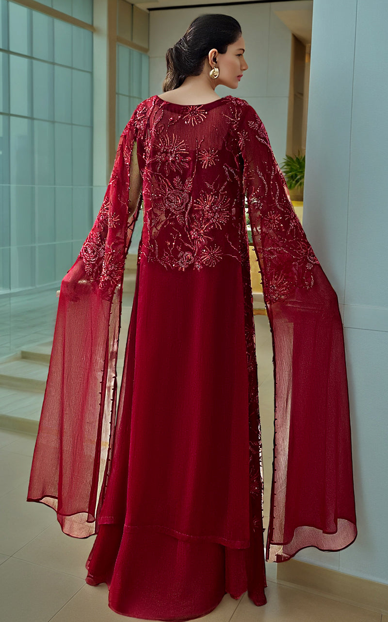 Threads and Motifs | Formal Dresses 25 | Embroidered Jacket With Tube And Skirt - Official Threads and Motifs stockist in UK - Sakeena London