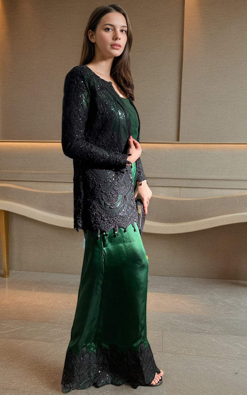Threads and Motifs | Formal Dresses 25 | Embroidered Jacket - Official Threads and Motifs stockist in UK - Sakeena London